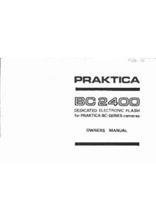 Praktica (VEB) BC 2400 manual. Camera Instructions.